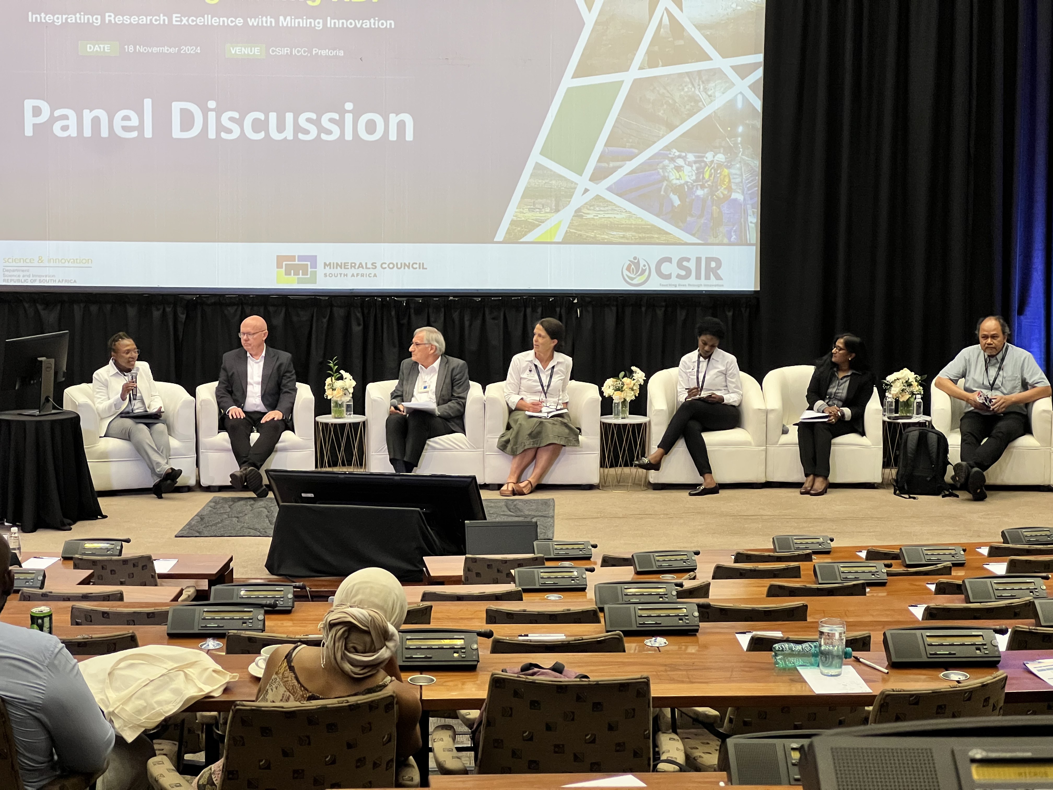 MMP Showcase 2024 panel discussing mining technology and innovation